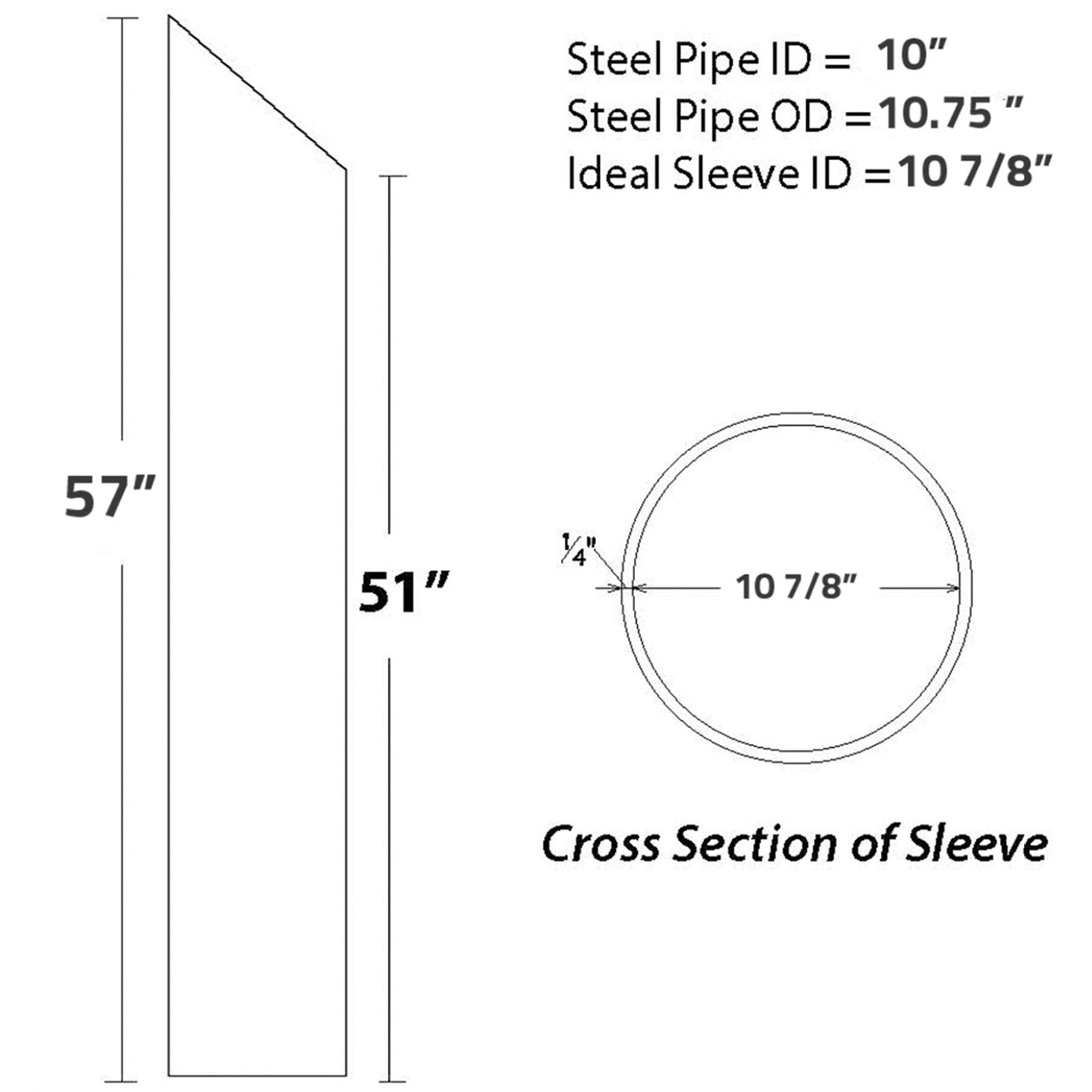 Slant Top 10" Bollard Cover