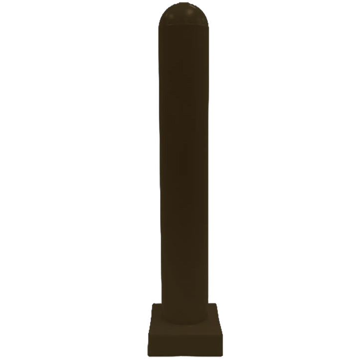 Round Top Plated 6" Bollard Cover